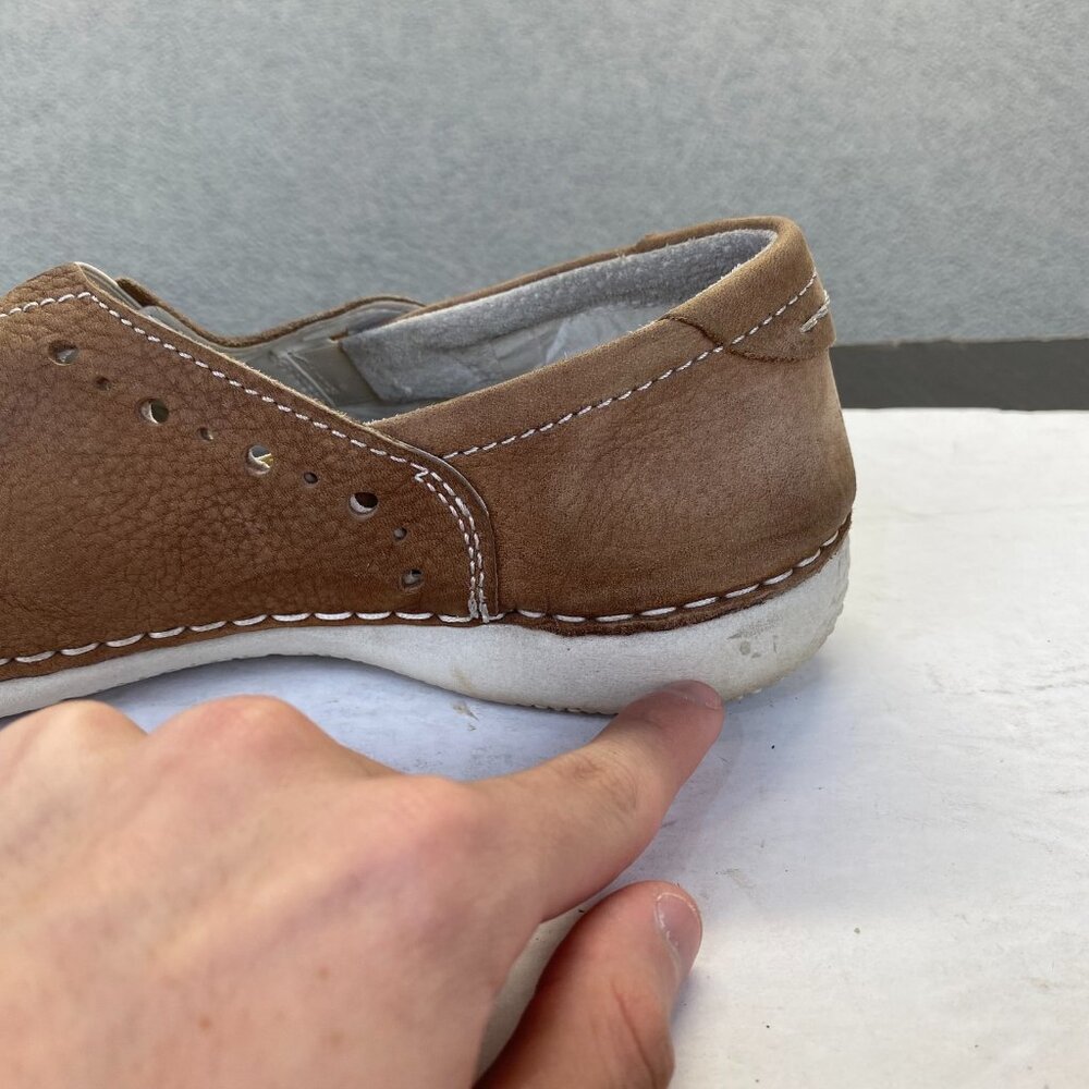 Josef Seibel Fergey Women's Size 38 Brown Leather Slip On Loafers,Comfort - Picture 9 of 16